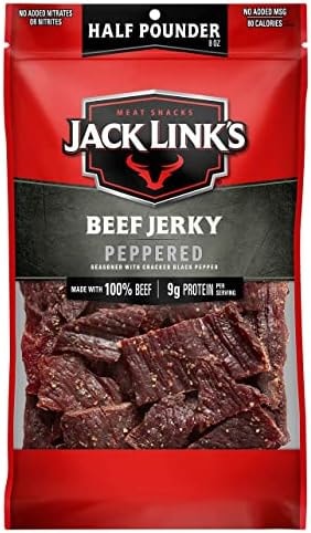 Jack Link's Peppered Beef Jerky Half Pounder - 8 oz