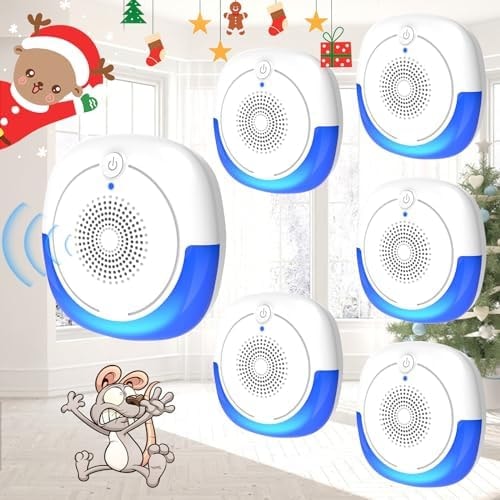 Ultrasonic Pest Repeller, 6Pack Ant Traps Indoor, Mouse Repellent for House