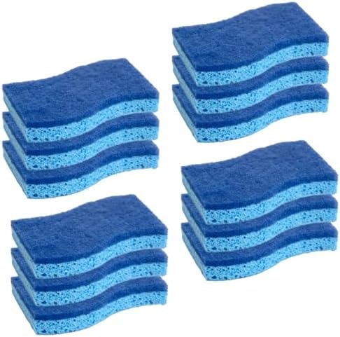 CELOX Sponges Kitchen, Non-Scratch Dish Sponges, Blue