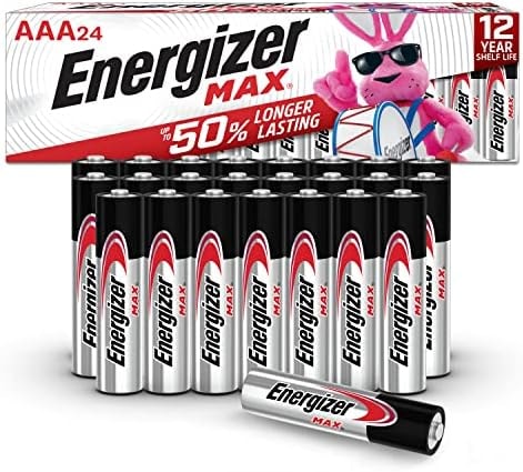 Energizer MAX AAA Batteries (24 Pack), Triple A Alkaline Batteries