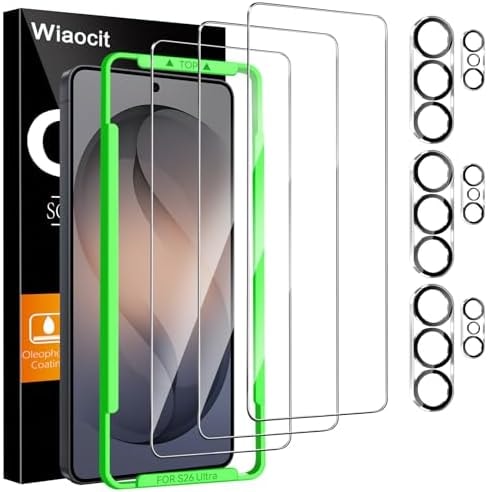 Wiaocit Tempered Glass Screen Protector for Samsung Galaxy S26 Ultra