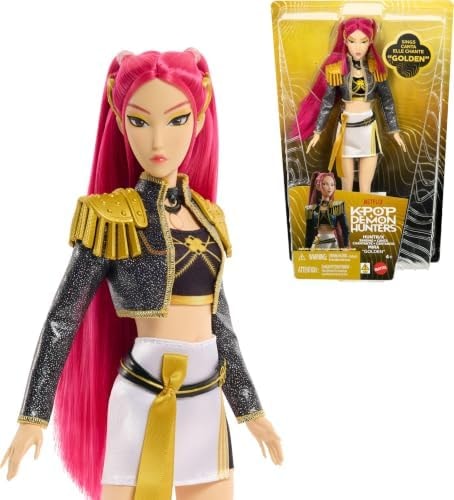 Mattel Kpop Demon Hunters HUNTR/X Mira “Golden” Singing Doll