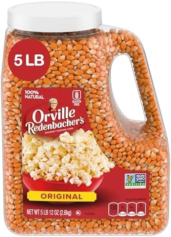 Orville Redenbacher's Gourmet Popcorn Kernels, Original Yellow, 4g Fiber Per Serving, 5 lb.