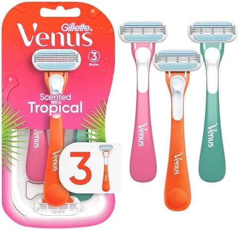 Gillette Venus Tropical Women's Disposable Razor, 3 Count