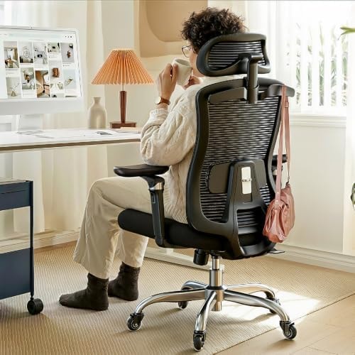 HUANUO Ergonomic Office Chair with 6D Armrests and Lumbar Support