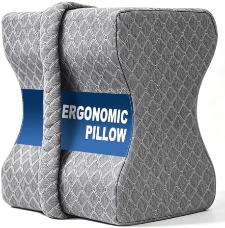 UJPFEO Knee Pillow for Side Sleepers, Leg Pillow for Sciatica, Back, HIPS, Knees, Joints Pain Relief,Pillows for Between Legs While Sleeping Spine Alignment Support & Relieves Pressure