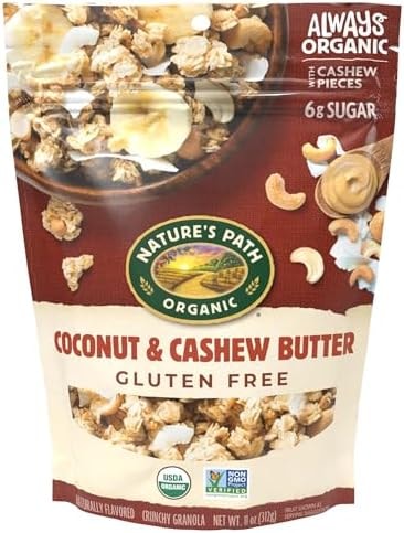 Nature's Path Organic Coconut & Cashew Butter Granola, 11 oz (Pack of 1)