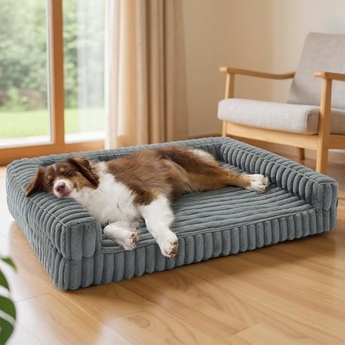 Bedsure ComfyFleece® Memory Foam Orthopedic Dog Beds Large Sized Dog 35"