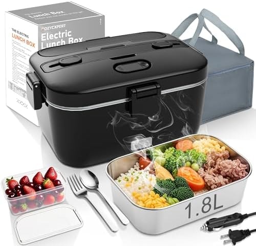 COZYEXPERT Electric-Lunch-Box-Heated-Food-Warmer 100W Heating Box for Adult