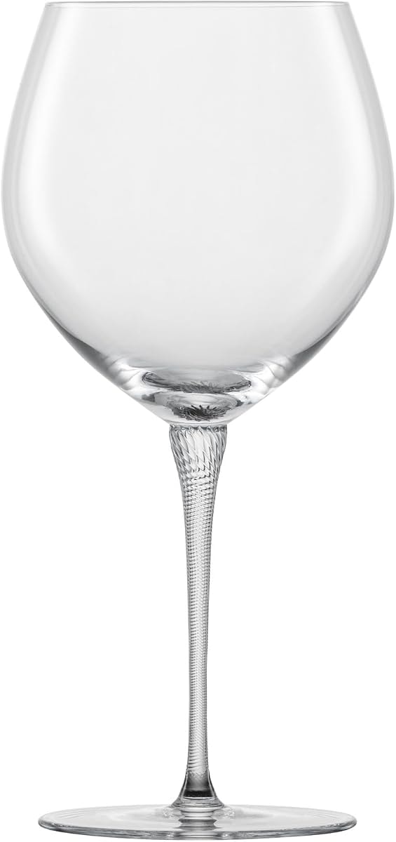 Zwiesel Glas Handmade Highness Crystal Glass, 21 Ounce Burgundy (Set of 2), Clear