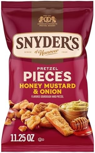 Snyder's of Hanover Honey Mustard & Onion Flavored Pretzel Pieces, 11.25 Oz