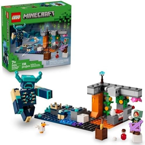 LEGO Minecraft The Warden Encounter Kids Toy - Collectible Building Set for Boys and Girls 7+- with Silent Ranger Minifigure - Great Birthday Gift for Gamers and Kids Who Love Minecraft Toys - 21274