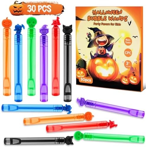 Halloween Party Favors Mini Bubble Wands 30PCS Halloween Goodie Bag Stuffer