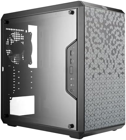 Cooler Master Q300L V1 Micro-ATX PC Case, High Airflow, Transparent Panel