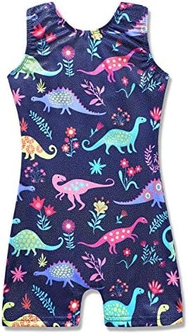HOZIY 3t Leotard Gymnastics Leotards With Shorts Dinosaur 4t Dance Unitards Outfits Cute Adorable