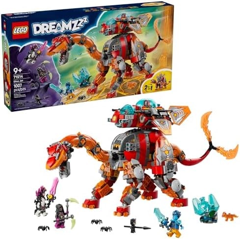 LEGO DREAMZzz Dino Jet Dinosaur Building Toy for Boys & Girls - Pretend Play Set for Kids, Ages 9+, W/2 Build Options - Includes 4 Minifigures - Gift Idea for Birthdays - 71514