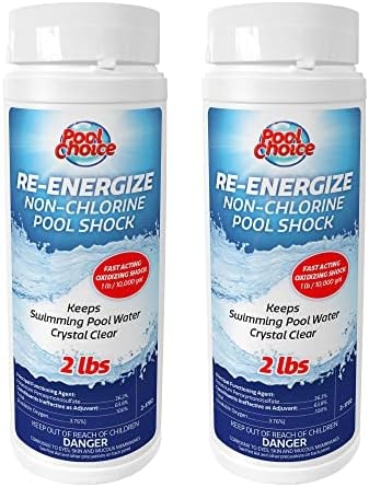 SpaChoice 2-Pounds 2-Pack Premium Re-Energize Pool Shock, Made in USA