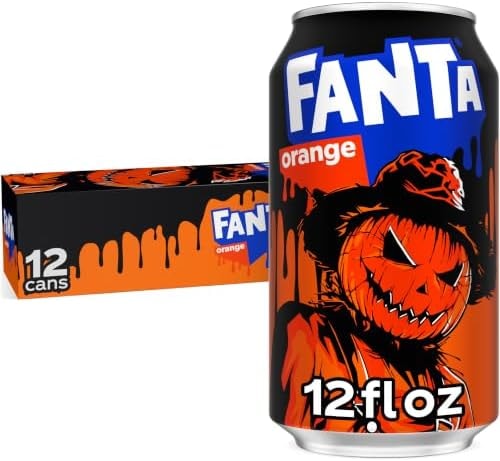 Fanta Orange Soda Fruit Flavored Soft Drink, 12 fl oz, 12 Pack