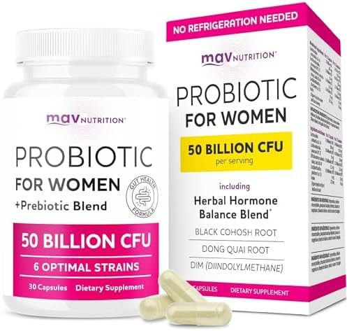 Probiotics for Women, 50 Billion CFU, Vaginal Health & pH Balance Support