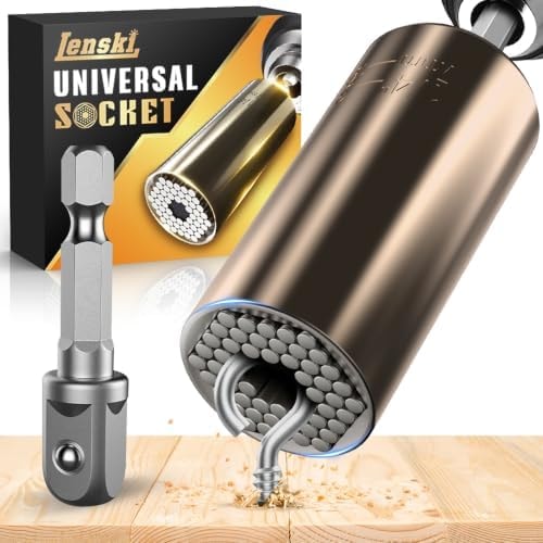 Lenski Gifts for Men Dad Universal Socket Tool with Drill Adapter