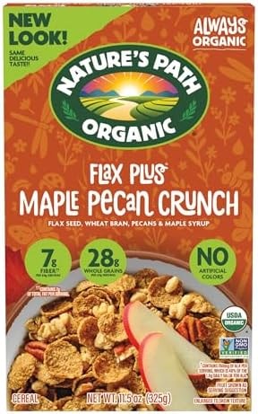 Nature's Path Organic Flax Maple Pecan Crunch Cereal, 11.5 oz (Pack of 1)