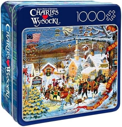 Buffalo Games Charles Wysocki, 1000 Piece Puzzle for Adults, Collector Tin