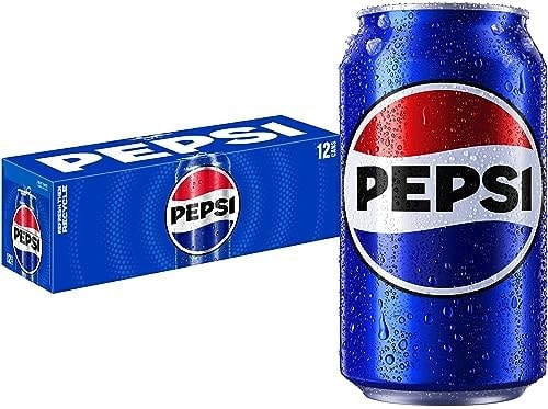 Pepsi Cola Soda, 12 Fl Oz Cans (Pack of 12)