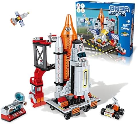 Tecnobicho Space Rocket Stem Project Toy for Boy Age 7 8 9 10 11 12 13 Building Block for Kid Age 8-12 Science Kits for Kids Age 8-14 Christmas Birthday Gift for Boys Girls 7-13