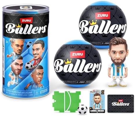 FIFA World Cup 2026™ Ballers Series 1 2 Pack by ZURU – Official Licensed Product Surprise Unboxing Soccer Collectible Sports Toy for Boys, Ages 3+