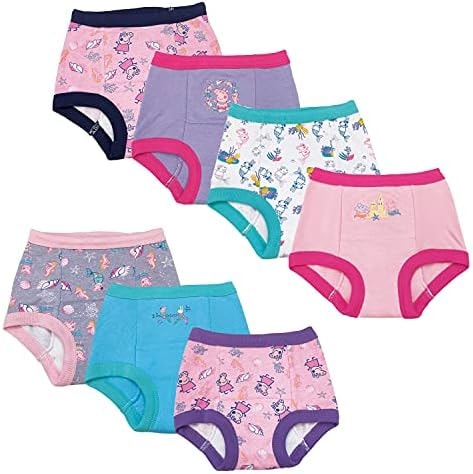 Peppa Pig unisex baby Pants Multipack and Toddler Potty Training Underwear, Peppagtraining7pk, 3T US