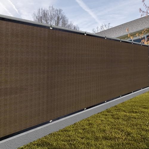 SUNNY GUARD 6’ x 20' Privacy Fence Screen, Heavy Duty HDPE Mesh