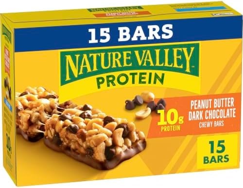 Nature Valley Peanut Butter Dark Chocolate Protein Granola Bar, 15 ct