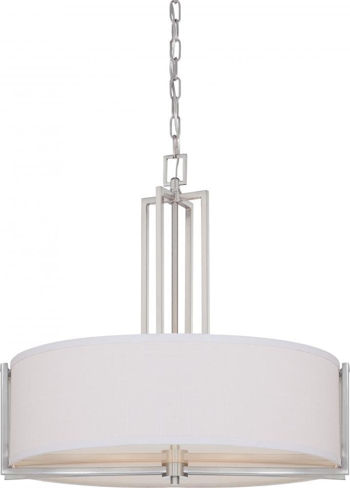 Nuvo 60/4756 Gemini Brushed Nickel Four Light Pendant