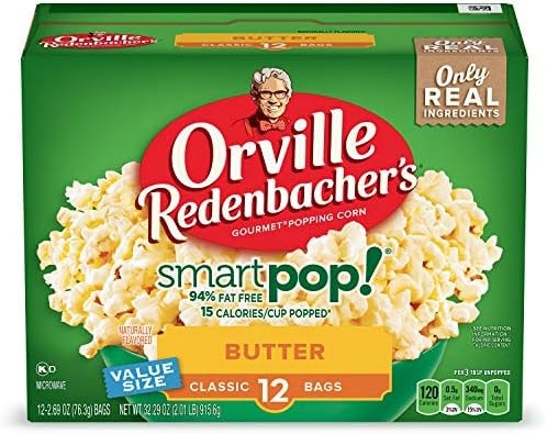 Orville Redenbacher’s Popcorn SmartPop! Value Size, Butter, 2.69 oz., 12-ct