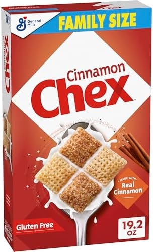 Cinnamon Chex Cereal, Gluten Free,Family Size, 19.2 oz