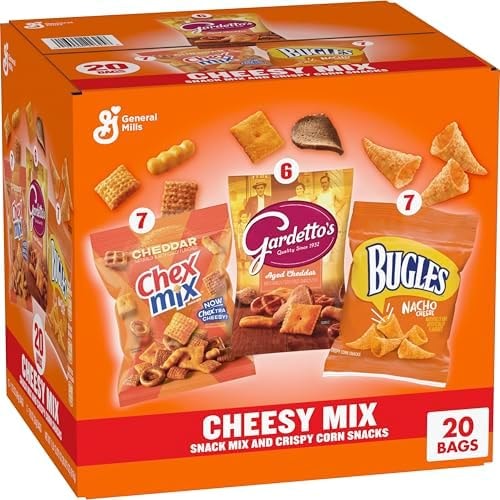 Cheesy Mix Variety Pack Snacks, 20 ct, 28.9 oz