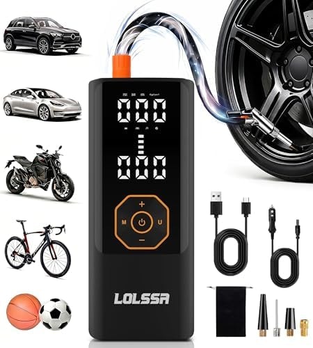 Tire Inflator Portable Air Compressor Cordless Air Pump for Car 180PS