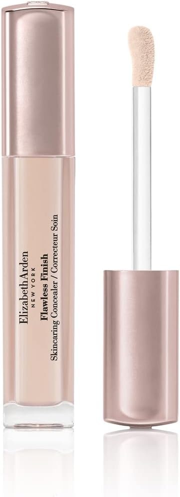 Elizabeth Arden Flawless Finish Skincaring Concealer with Hyaluronic Acid, Vitamin C and E, 215 (Light Medium), 0.2 oz