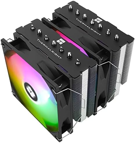 Thermalright PS120SE ARGB CPU Air Cooler, 7 Heat Pipes CPU Cooler,Dual 120mm TL-C12B-S V2 PWM Fan, AGHP 4.0 Technology, S-FDB Bearing, for AMD AM4 AM5/Intel 1700/1150/1151/1200, PC Cooler