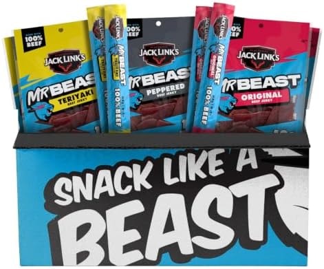 Jack Link's MrBeast Beef Jerky and Sticks Variety Pack - 9 Count