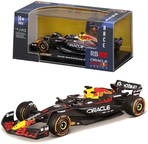 Bburago 1:43 Race Formula Red Bull RB21 w/Helmet (2025) Verstappen #1
