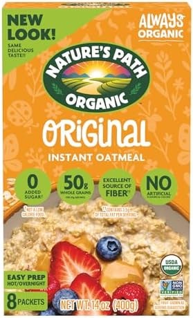 Nature's Path Organic Original Instant Oatmeal, 14 oz (Pack of 6)