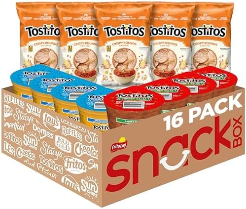 Tostitos Tortilla Chips Chip and Dip Pack, 3 Oz Crispy Rounds and 3.8 Oz Medium Dip, 1 Set