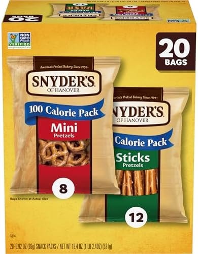 Snyder's of Hanover Variety Pack Pretzels, 20 Count 0.92 Oz