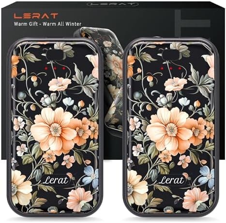 LERAT Hand Warmers Rechargeable,2 Pack Electric Hand Warmers,3-Second Fast Heating,3 Heat Settings,Portable & Lightweight Gifts for Women Men,Outdoor,Camping,Hiking,Skiing,Hunting,Travel