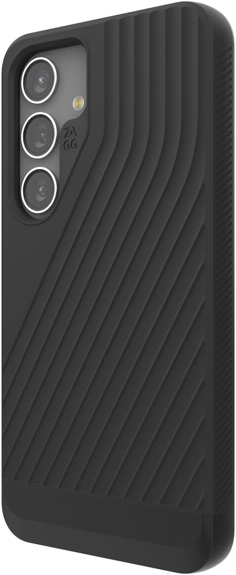 ZAGG Denali Samsung Galaxy S24+ Case - Dual Layer Impact Protection with Graphene, 16ft Drop Resistant, 100% Recycled, Textured Non-Slip Grip, Black