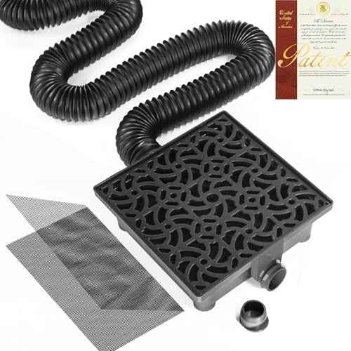 NAACOO Gutter Downspout Extensions, 12 x 12in Catch Basin