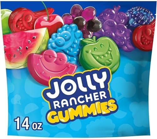JOLLY RANCHER Gummies Assorted Fruit Flavored Candy Bag, 14 oz