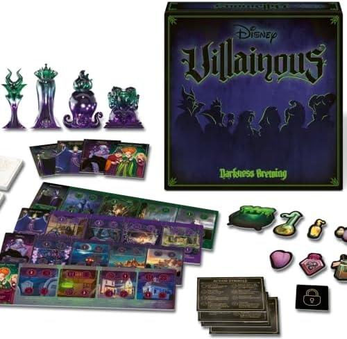 Ravensburger Disney Villainous - Four Character Collection Board Game - Family Strategy Game Featuring Favorite Disney Villains - Ages 10 and Up