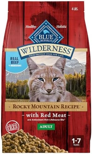 Blue Buffalo Wilderness Rocky Mountain Recipe Adult Dry Cat Food, 4 lb